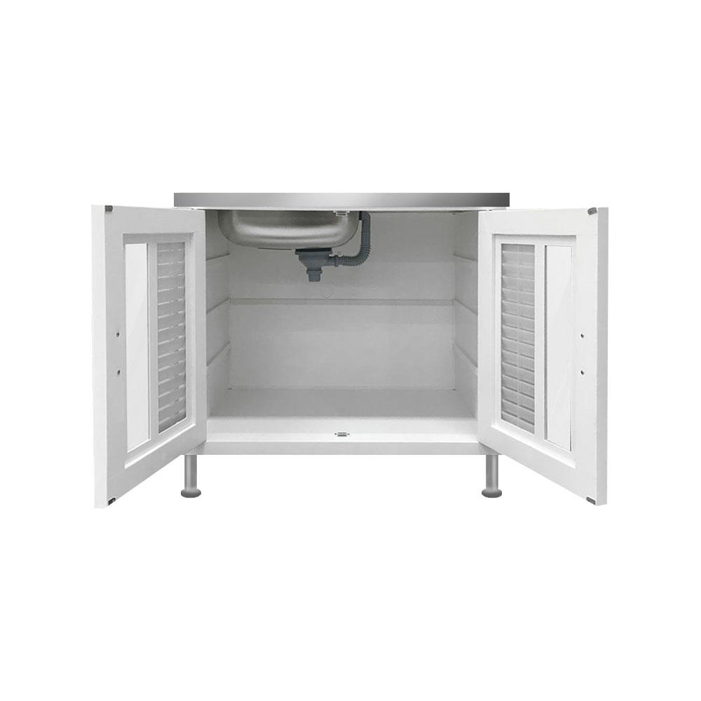 ตู้ตั้งพื้น ABS CABIN NUVO 1หลุม 1ที่พัก สีขาว