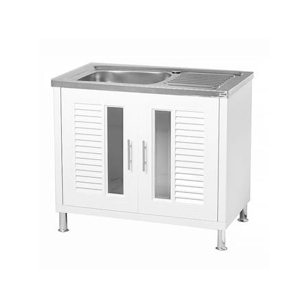 ตู้ตั้งพื้น ABS CABIN NUVO 1หลุม 1ที่พัก สีขาว