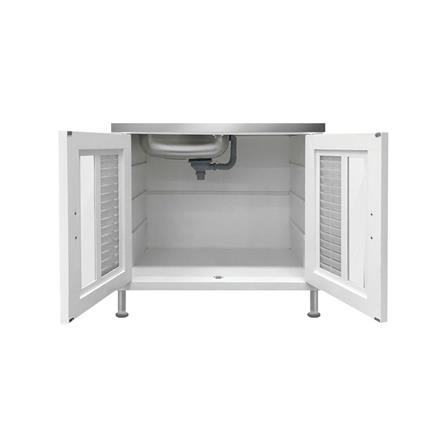 ตู้ตั้งพื้น ABS CABIN NUVO 1หลุม 1ที่พัก สีขาว_2