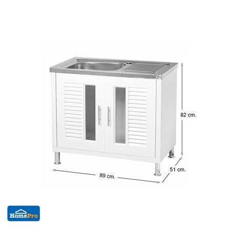 ตู้ตั้งพื้น ABS CABIN NUVO 1หลุม 1ที่พัก สีขาว_4