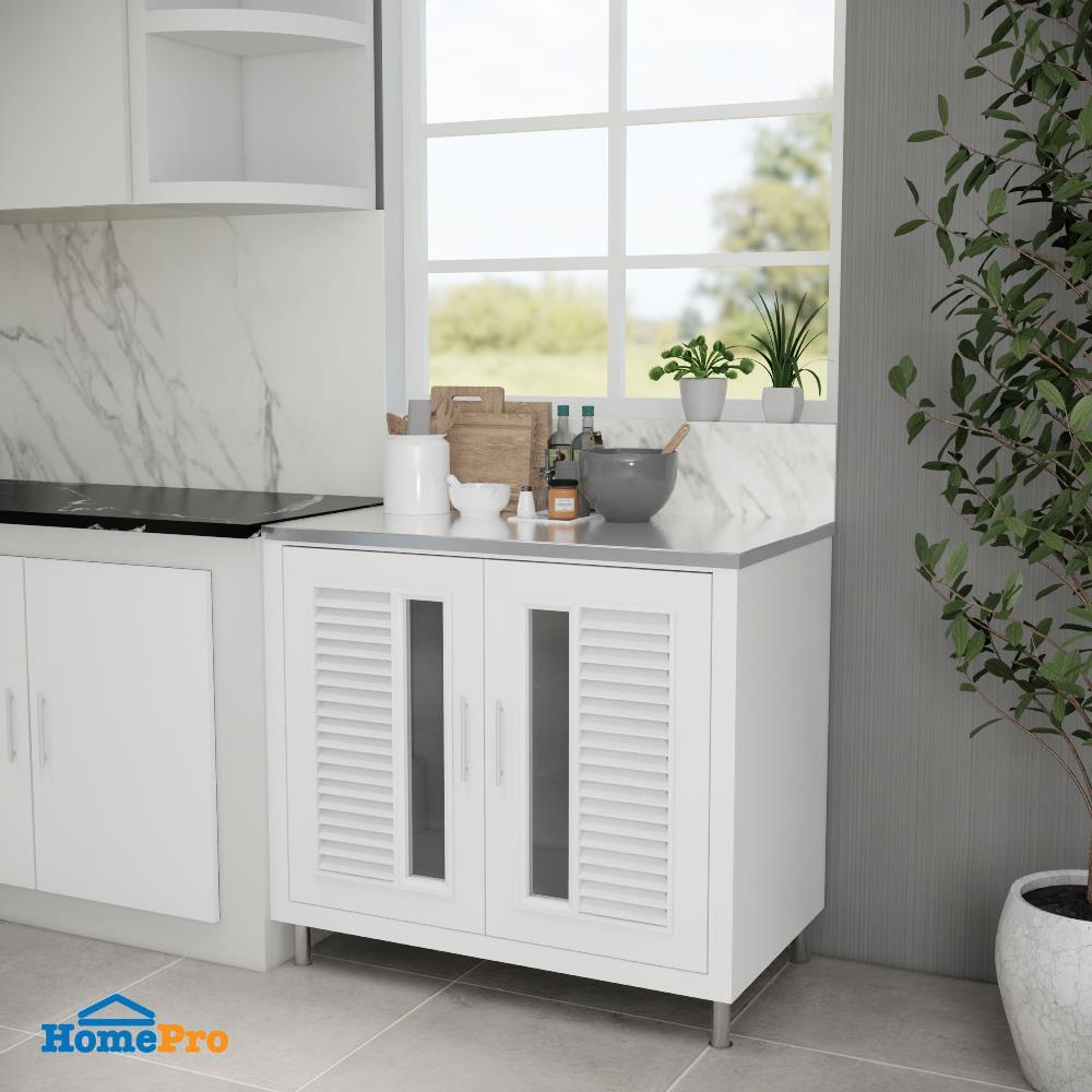 ตู้ตั้งพื้น ABS CABIN NUVO TOP 89x82 ซม. สีขาว