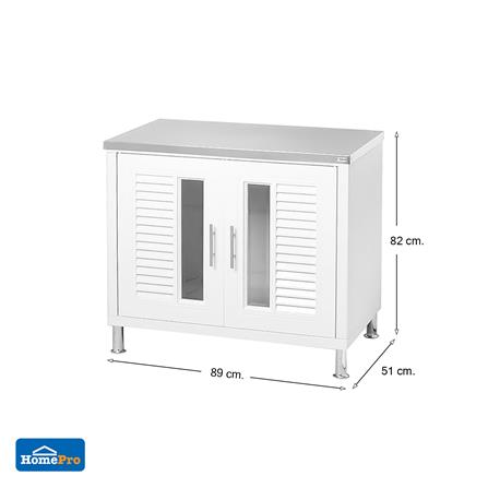 ตู้ตั้งพื้น ABS CABIN NUVO TOP 89x82 ซม. สีขาว_6