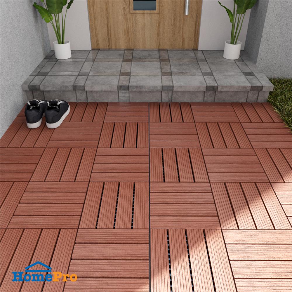 ทางเท้า WPC ลายตรง SPRING 30x30 ซม.