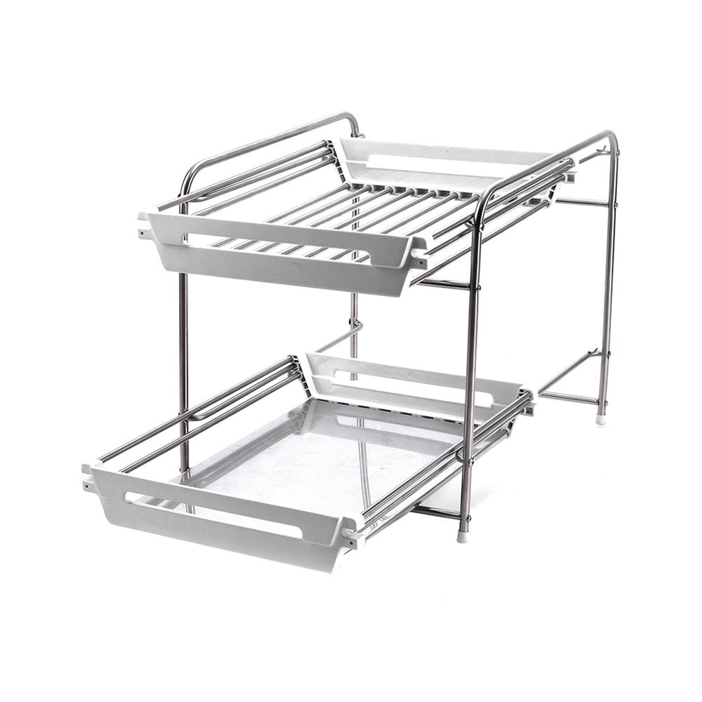 ชั้นวางของสเตนเลสสไลด์ 2 ชั้น KECH HBS-02