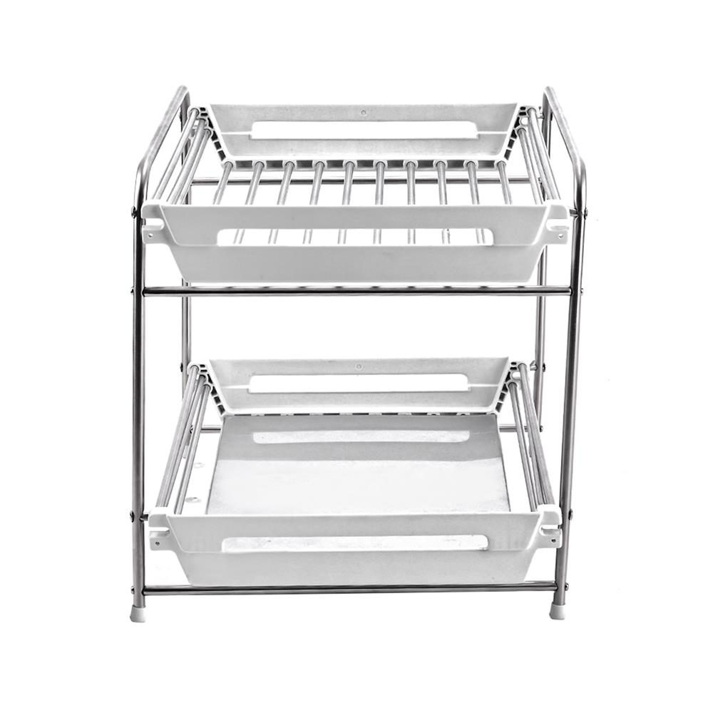 ชั้นวางของสเตนเลสสไลด์ 2 ชั้น KECH HBS-02