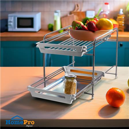 ชั้นวางของสเตนเลสสไลด์ 2 ชั้น KECH HBS-02_3