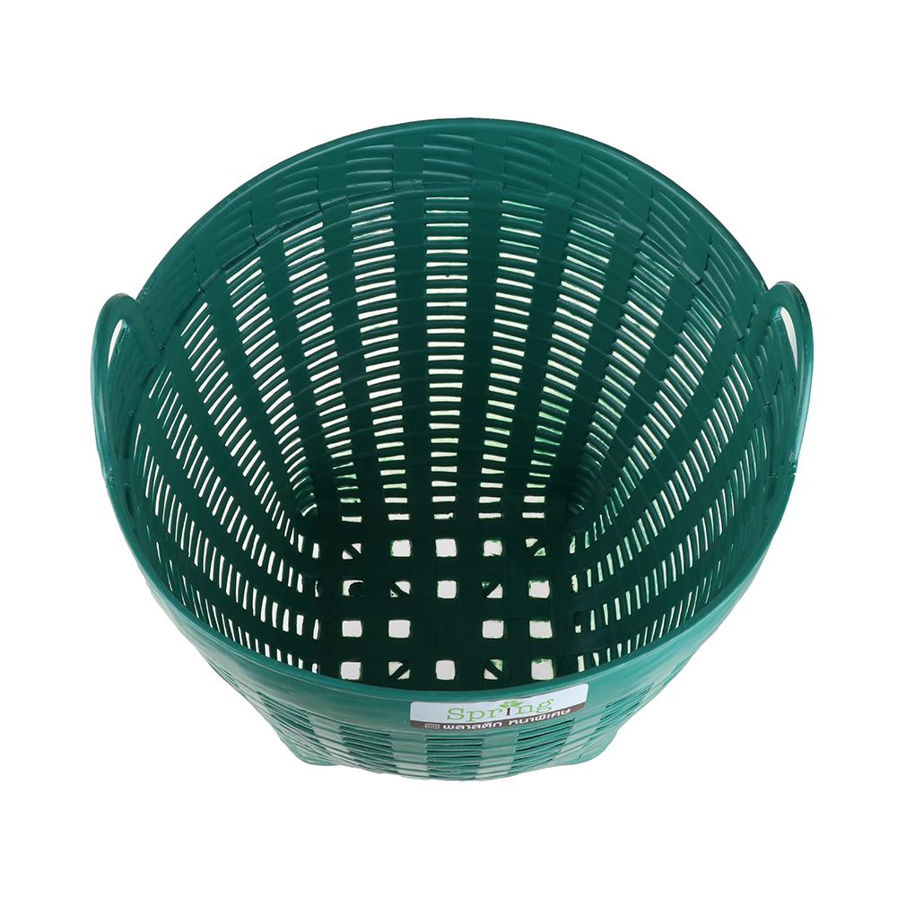 เข่งพลาสติก SPRING เบอร์ 4 สีเขียว