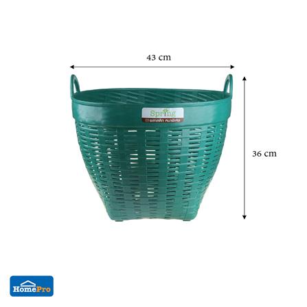 เข่งพลาสติก SPRING เบอร์ 4 สีเขียว_5