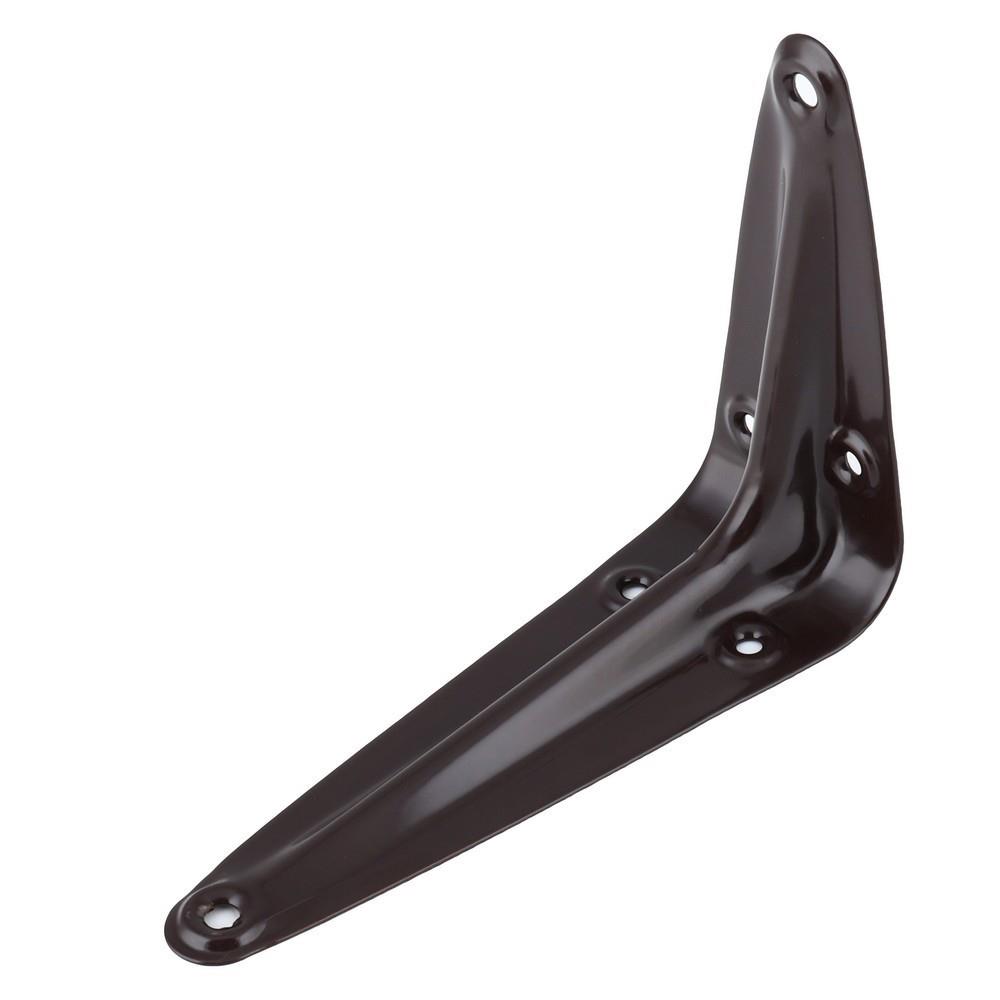 แขนรับชั้นเหล็ก HAFELE 90 องศา 7.5x10 ซม. สีน้ำตาล