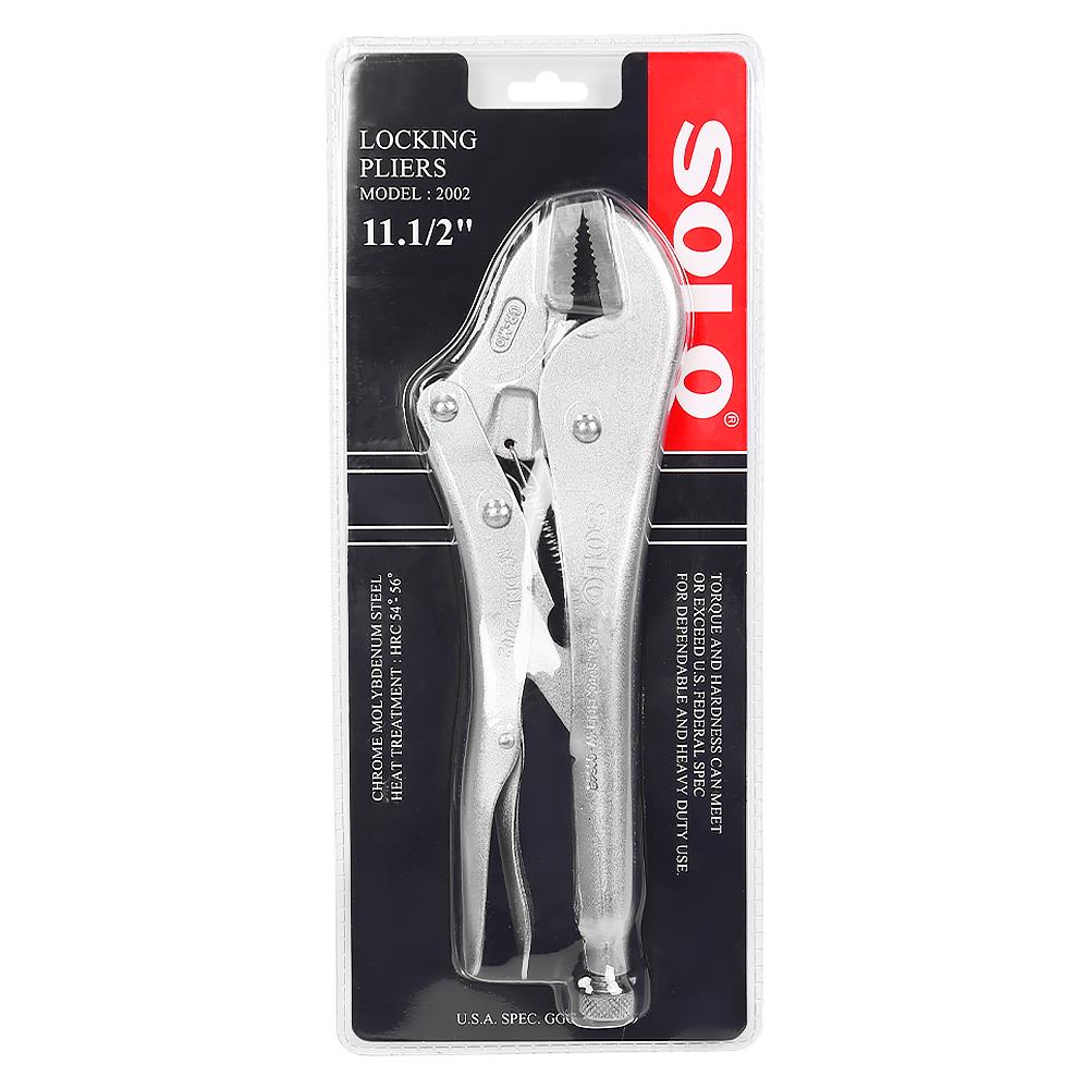 คีมล็อกปากตรง SOLO NO.2002 11.5 นิ้ว