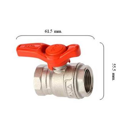 บอลวาล์ว ด้ามสั้น ANA 1/2 นิ้ว สีส้ม