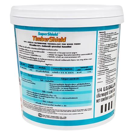 สีน้ำทาไม้ TOA SUPERSHIELD TIMBERSHIELD BASE A เนียน 1/4 แกลลอน_1
