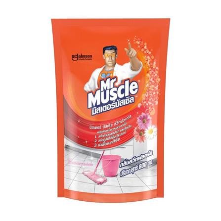 น้ำยาทำความสะอาดพื้น KIWI MR.MUSCLE 800 มล. SWEET FLORAL