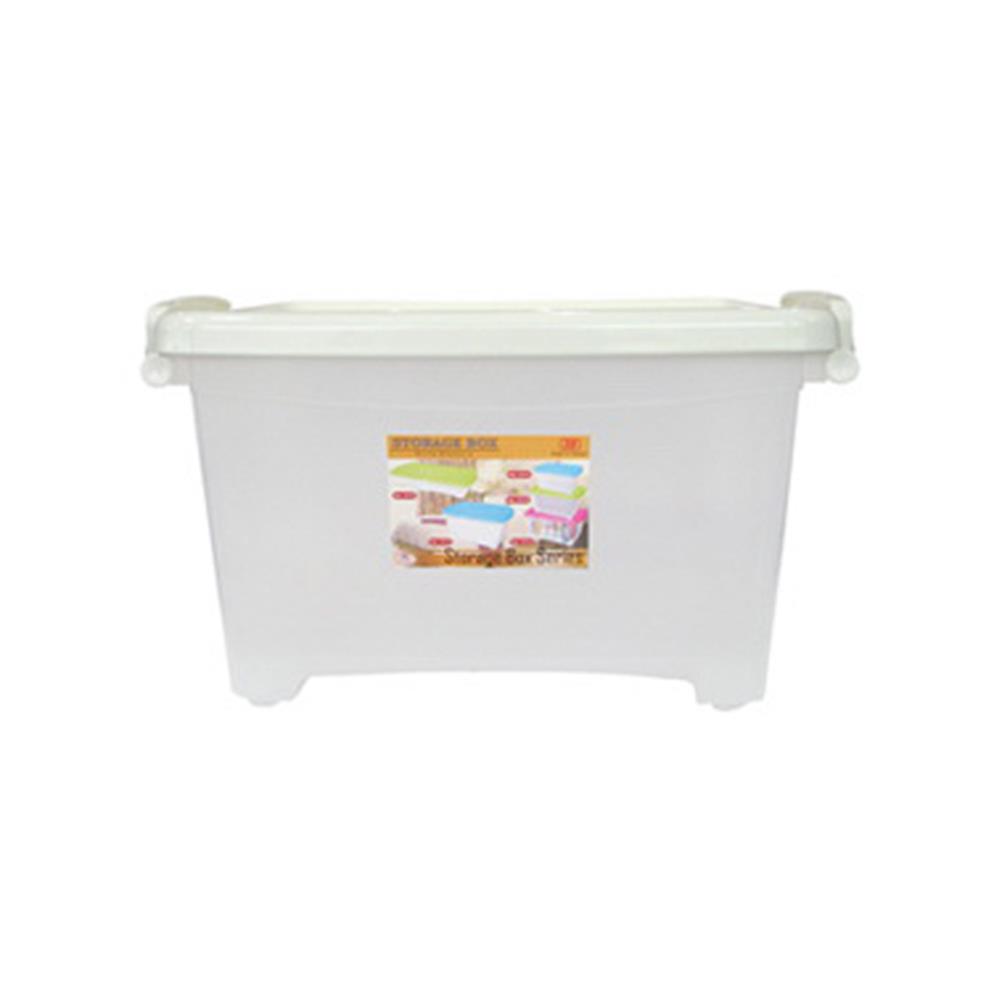 กล่องเก็บของฝาล็อก JCJ 5112 30 ลิตร 47.5x39x26 ซม. สีขาว