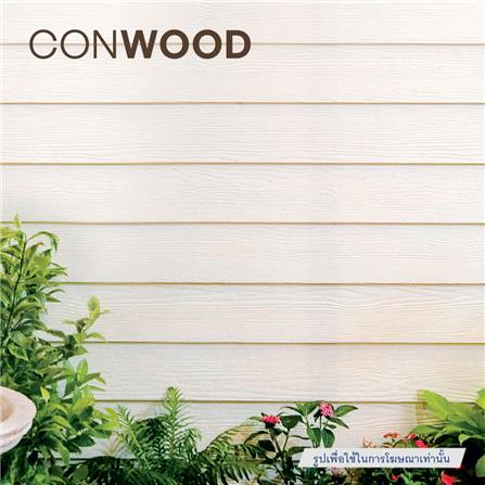 ไม้ผนังบังใบ CONWOOD ลายเกล็ด 15X305X1.1 ซม. สีขาวงาช้าง_4