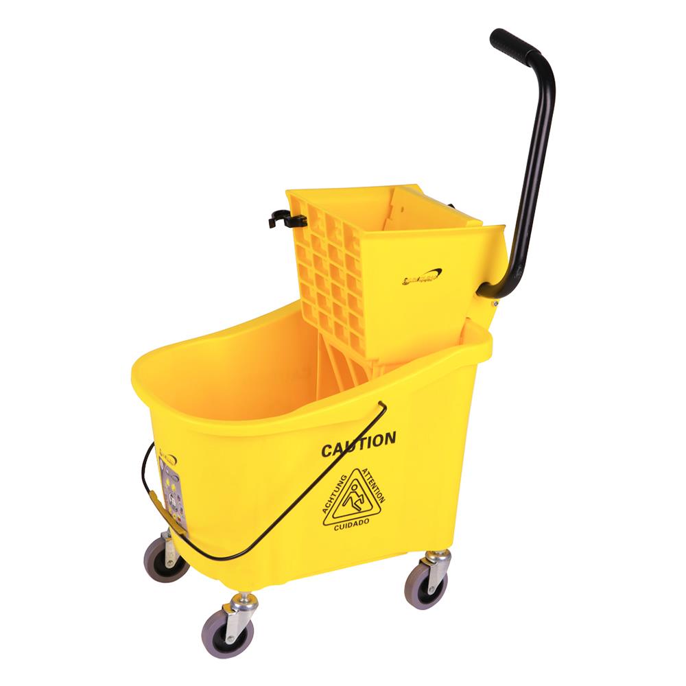 ถังบิดม็อบคันโยกมีล้อ BE MAN  BMU01 36 ลิตร สีเหลือง