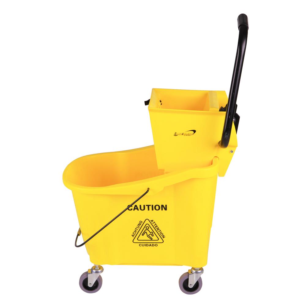 ถังบิดม็อบคันโยกมีล้อ BE MAN  BMU01 36 ลิตร สีเหลือง