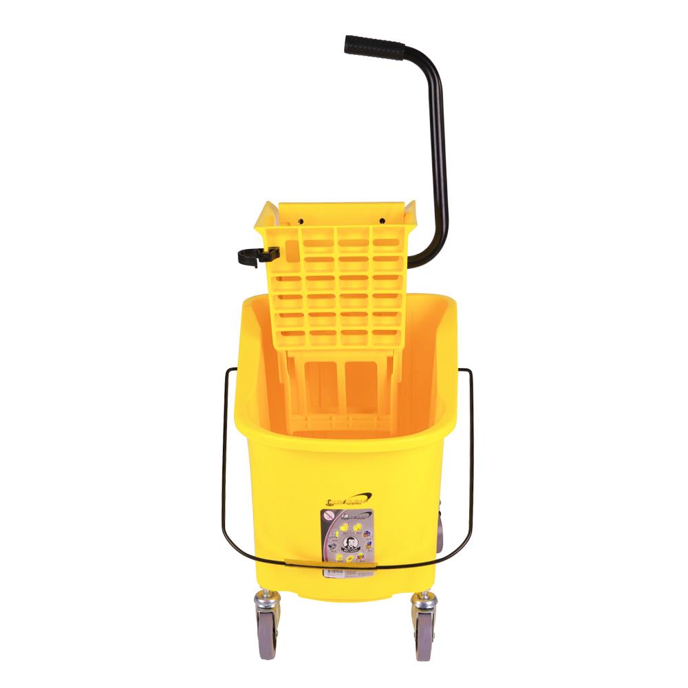 ถังบิดม็อบคันโยกมีล้อ BE MAN  BMU01 36 ลิตร สีเหลือง