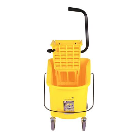 ถังบิดม็อบคันโยกมีล้อ BE MAN  BMU01 36 ลิตร สีเหลือง_2