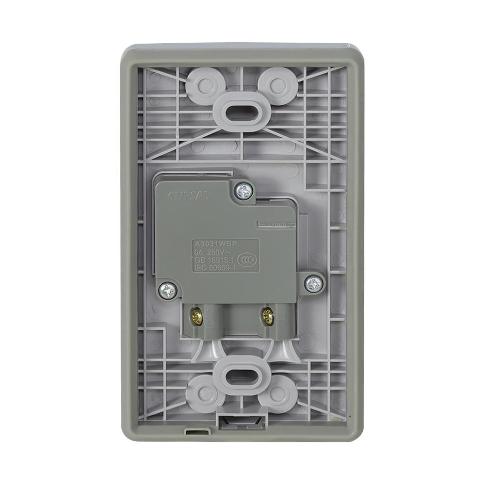 สวิตช์กดกระดิ่ง SCHNEIDER A3031WBP สีเทา