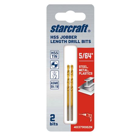 ดอกเจาะเหล็ก STARCRAFT TITANIUM HSS&TIN-COATED 5/64 นิ้ว_2