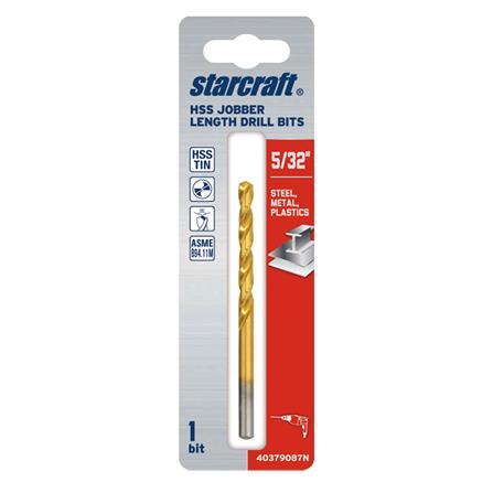 ดอกเจาะเหล็ก STARCRAFT TITANIUM HSS&TIN-COATED 5/32 นิ้ว_2