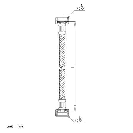 สายน้ำดีสเตนเลสน้ำอุ่น-น้ำเย็น 20 นิ้ว COTTO Z404(HM)_2