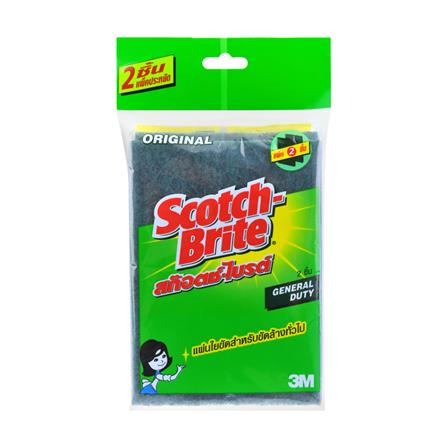 แผ่นใยขัด SCOTCH-BRITE 4x6 นิ้ว แพ็ก 2 ชิ้น