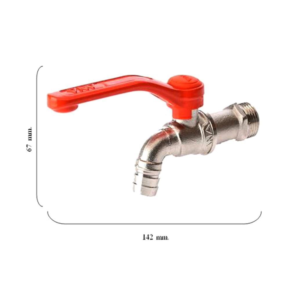 ก๊อกบอล ANA 1/2 นิ้ว สีส้ม