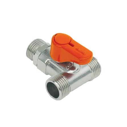 มินิบอลวาล์วสามทาง ANA MMM 1/2 นิ้ว สีส้ม_1