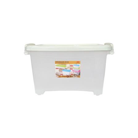 กล่องเก็บของฝาล็อก JCJ 5113 50 ลิตร 58x42x31 ซม. สีขาว