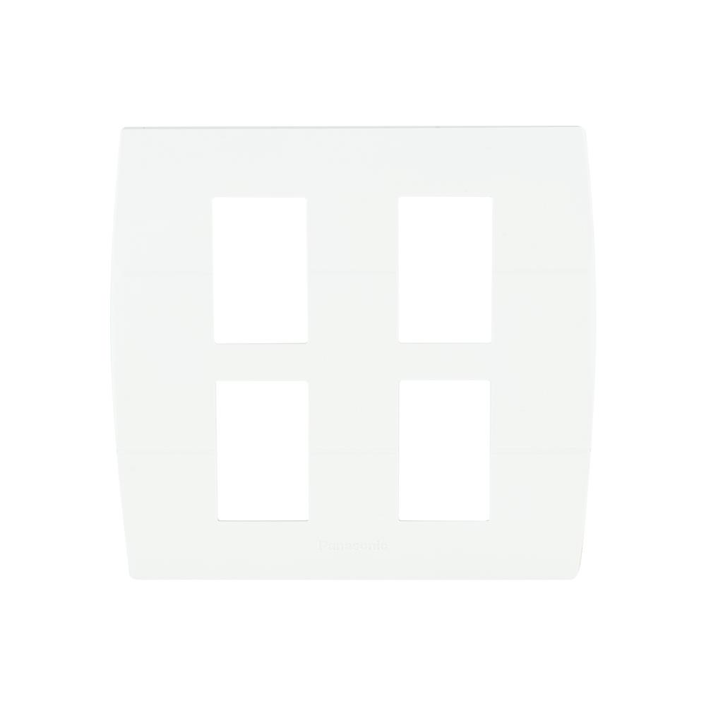 หน้ากาก 4 ช่อง PANASONIC WEAG6804W สีขาว