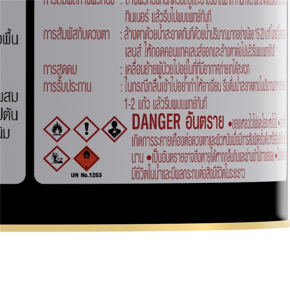 สีน้ำมันเคลือบเงา ชนิดกึ่งเงา CAPTAIN BASE A สีขาว 1/4 แกลลอน