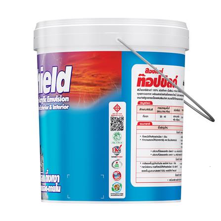 สีน้ำทาภายนอก ชนิดกึ่งเงา CAPTAIN TOPSHIELD 4201 สีส้ม 5 แกลลอน_2