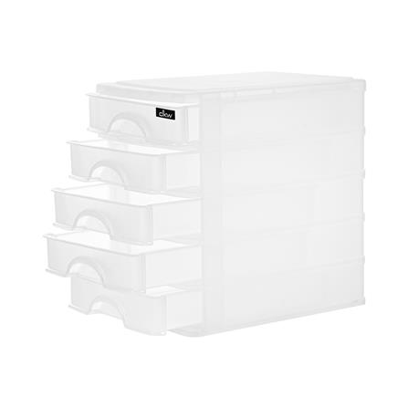 ชั้นลิ้นชักเล็ก 5 ชั้น DKW HH21150 25.3x35.5x35.2 ซม. สีขาว_2