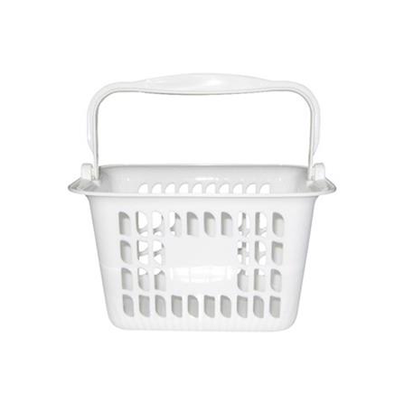 ตะกร้ามินิมีหูหิ้วเหลี่ยมกลาง JCJ 4118 สีขาว_0