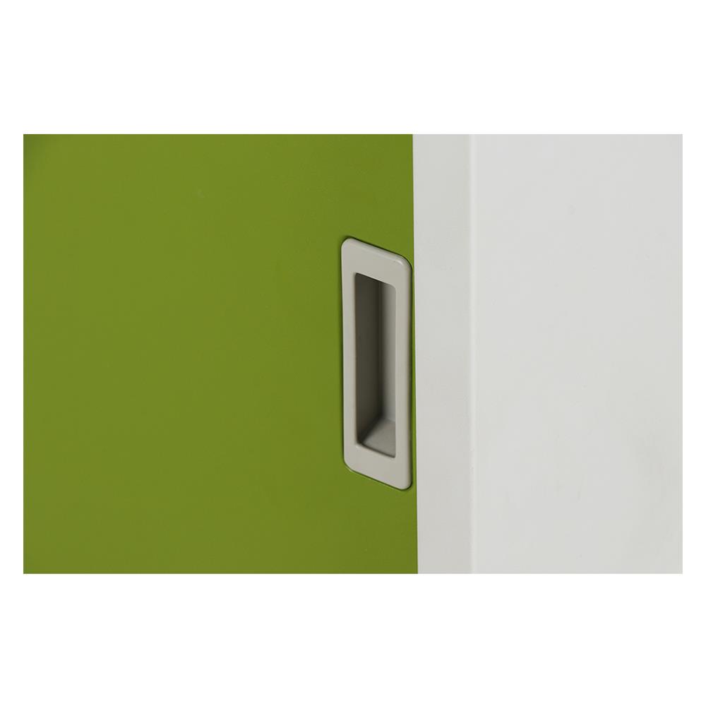 ตู้เหล็กบานเลื่อนทึบ LUCKY WORLD KSS-120-GG สีเขียว