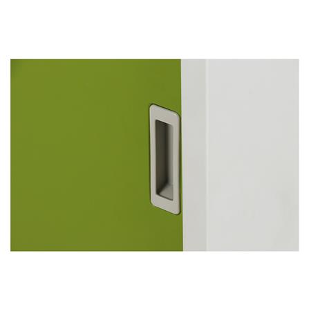 ตู้เหล็กบานเลื่อนทึบ LUCKY WORLD KSS-120-GG สีเขียว_5