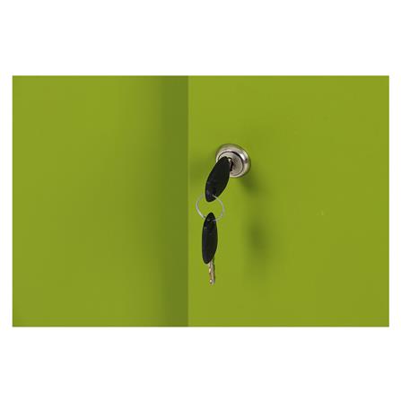 ตู้เหล็กบานเลื่อนทึบ LUCKY WORLD KSS-120-GG สีเขียว_6