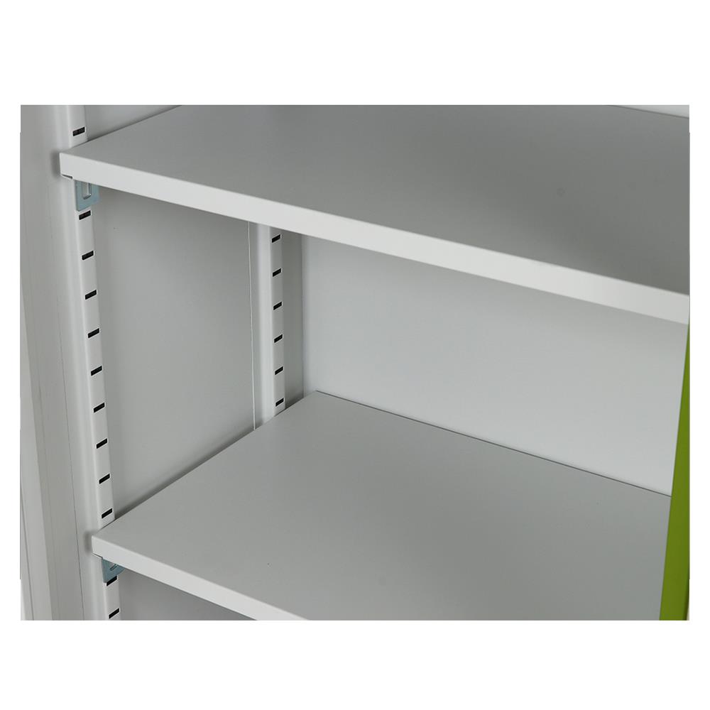 ตู้เหล็กบานเลื่อนกระจก LUCKY WORLD KSG-120-GG สีเขียว