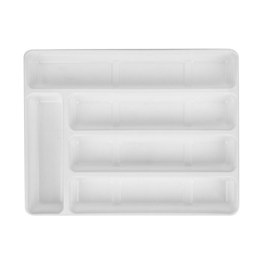 ถาดใส่อุปกรณ์ในครัว 5 ช่อง JCJ 2402 สีขาว