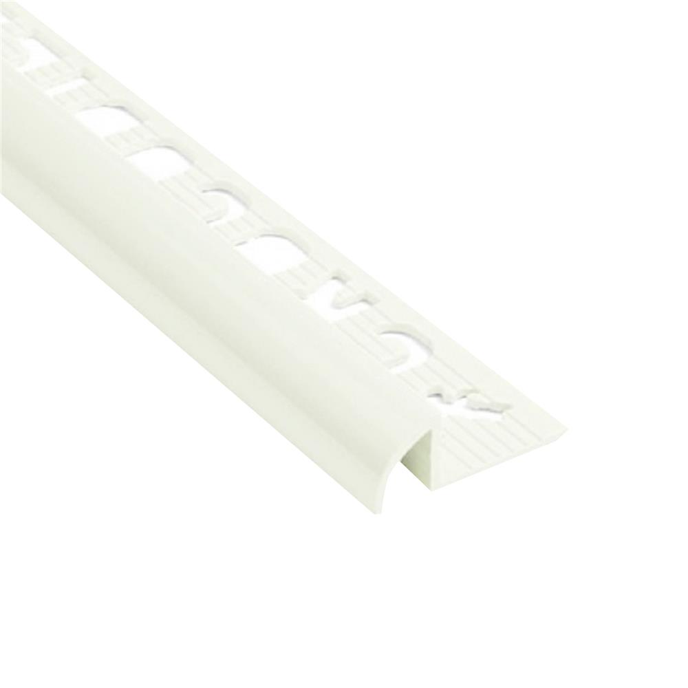 คิ้ว PVC จระเข้ พลัส ไมโครแบน 8 มม. 2 ม. สีขาวไข่มุก