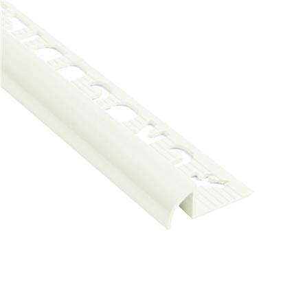 คิ้ว PVC จระเข้ พลัส ไมโครแบน 8 มม. 2 ม. สีขาวไข่มุก