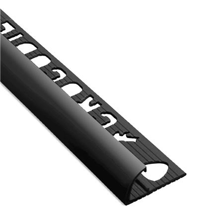 คิ้ว PVC จระเข้ พลัส ไมโครแบน 13 มม. 2 ม. สีดำลิกไนท์