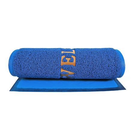 พรมเช็ดเท้าดักฝุ่น HOME LIVING STYLE WELCOME 50X70 ซม. สีน้ำเงิน_3