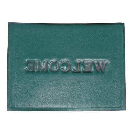 พรมเช็ดเท้าดักฝุ่น HOME LIVING STYLE WELCOME 60X80 ซม. สีเขียว_1