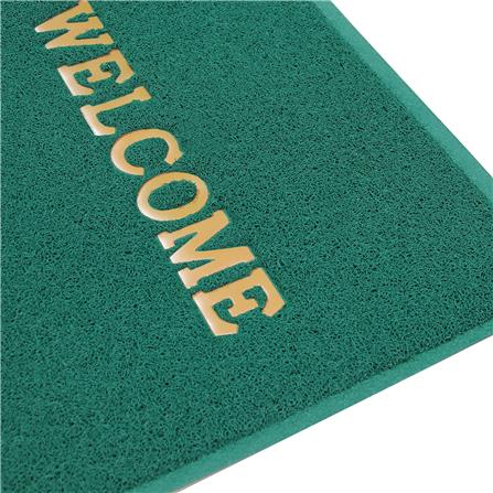 พรมเช็ดเท้าดักฝุ่น HOME LIVING STYLE WELCOME 60X80 ซม. สีเขียว_2