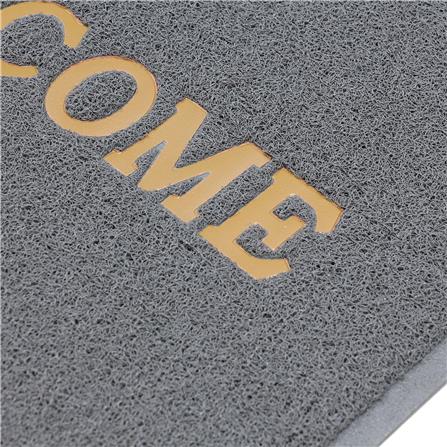 พรมเช็ดเท้าดักฝุ่น HOME LIVING STYLE WELCOME 60X80 ซม. สีเทา_3