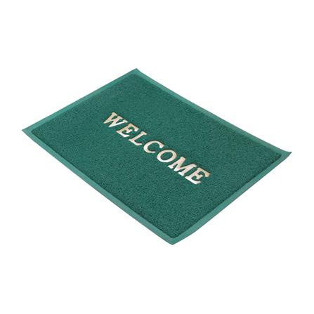 พรมเช็ดเท้าดักฝุ่น HOME LIVING STYLE WELCOME 50X70 ซม. สีเขียว_2