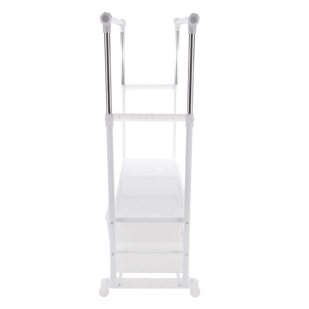 ราวแขวนผ้า 6 ลิ้นชัก ปรับระดับ PLIM 150x47x165 ซม. สีขาว